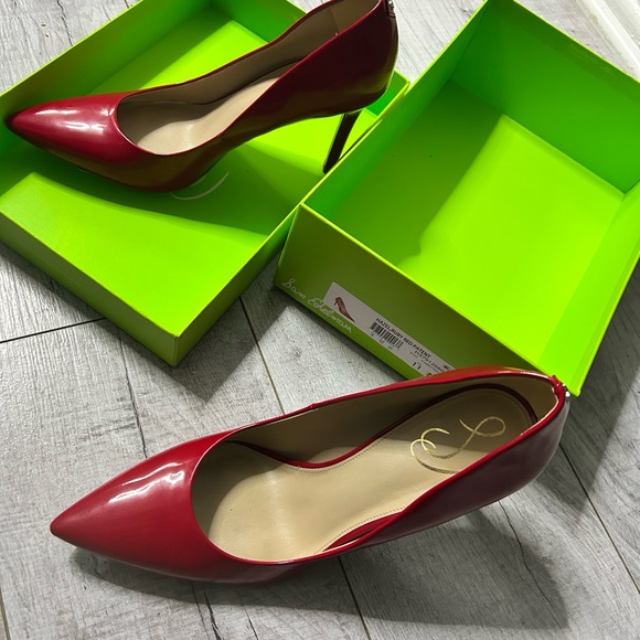 Sam Edelman Glossy Red Heels - Picture 5 of 8
